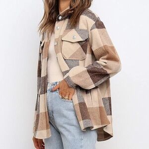 Plaid flannel shacket new